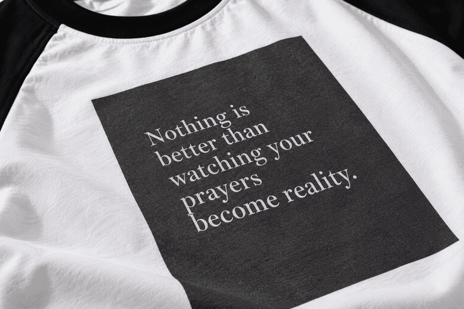 Close-up of the Design 06 quote print