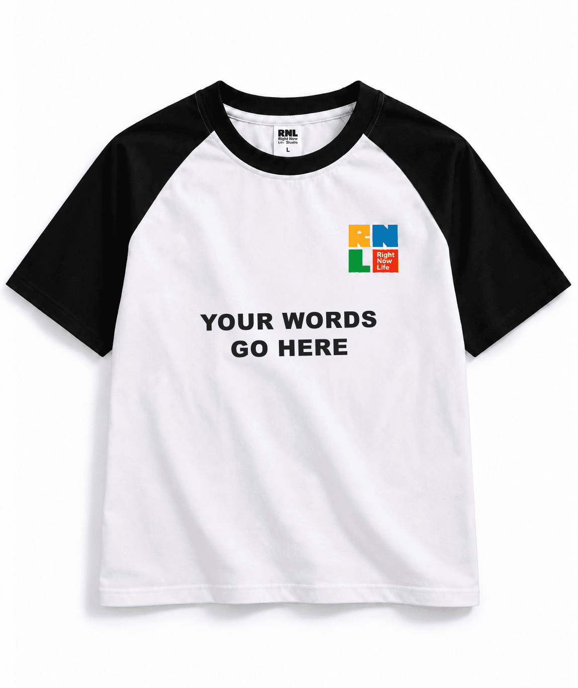 RIGHTNOWLIFE custom tee preview